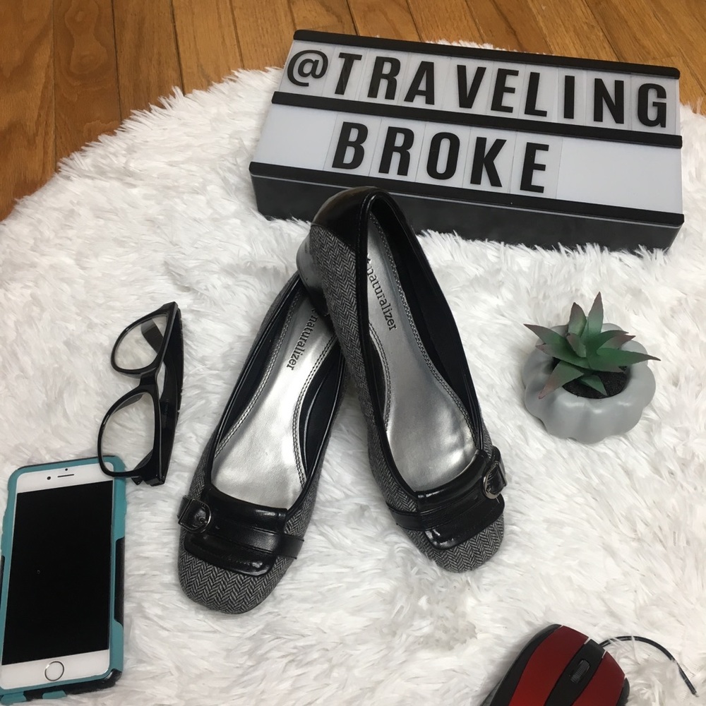 Naturalizer Herringbone Pattern Heels